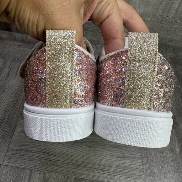 Skechers Twinkle Toes Girls size 1 Sequin Flash Light up Shoes - Picture 6 of 8